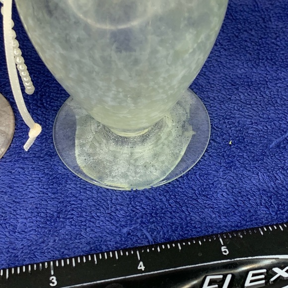 Pair 2 Glass Perfume Bottle  Decanter w/ Glass Stoppers - 5 1/2” Tall - Picture 10 of 12